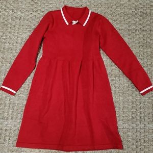 Girls red sweater dress